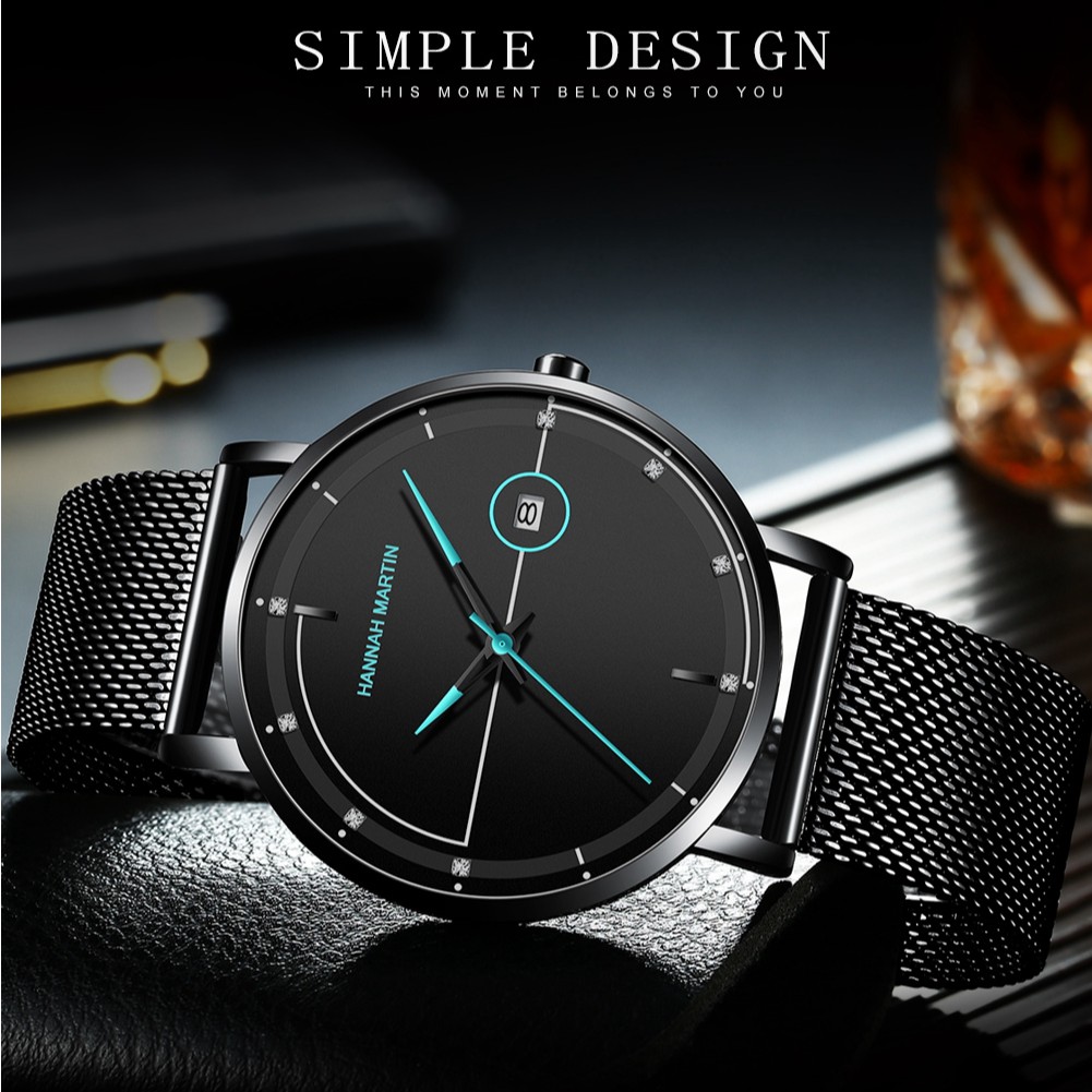 Đồng Hồ Nam Hannah Martin Chính hãng - Đẳng Cấp - Model hm-10101 - dây thép không gỉ | BigBuy360 - bigbuy360.vn