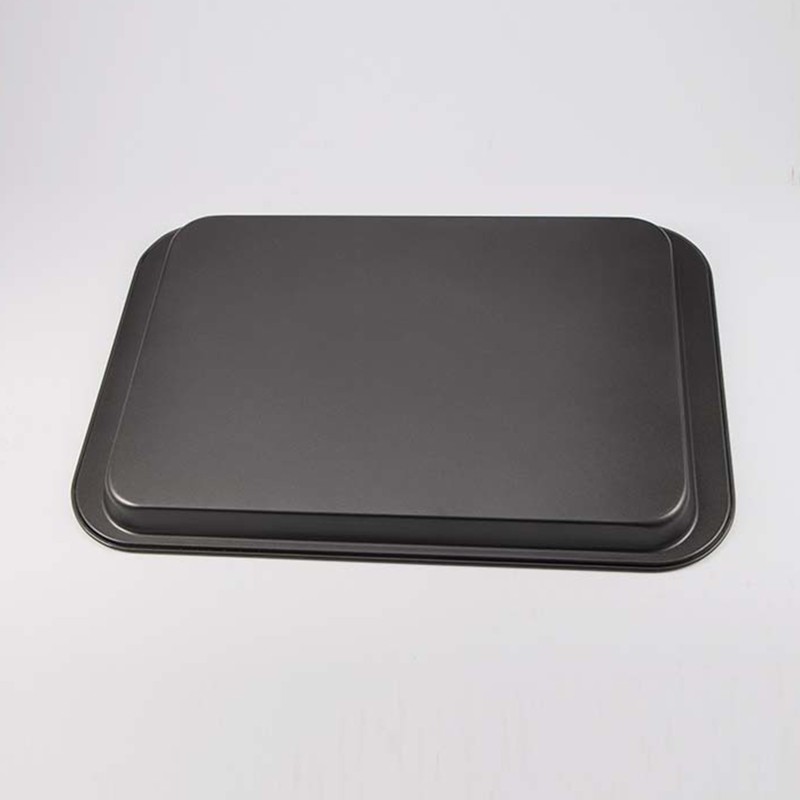 Carbon Steel Rectangle Plate Tray Non Stick Pizza Pan Cake Mold Baking Bakeware