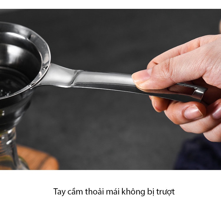 Phễu lọc đa chức năng, cho trà, cà phê, dầu, bột, nước sốt, đậu nành, chất  liệu thép không gỉ - LOKING