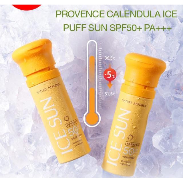 Kem Chống Nắng - Cusshion Provence Calendula Ice Puff Sun SPF 50 PA+++