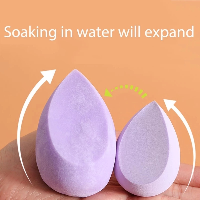 Set 3 Mút Trang Điểm Ướt Và Khô Hình Quả Trứng Kèm Hộp Đựng Đựng Tiện Lợi