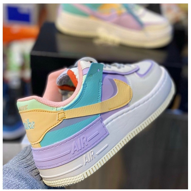 Giày 𝐍𝐢𝐤𝐞 Shadow, 𝐍𝐢𝐤𝐞 7 màu, AF1 shadow 7 màu Nữ ❤️cầu vồng CỰC HOT 2021