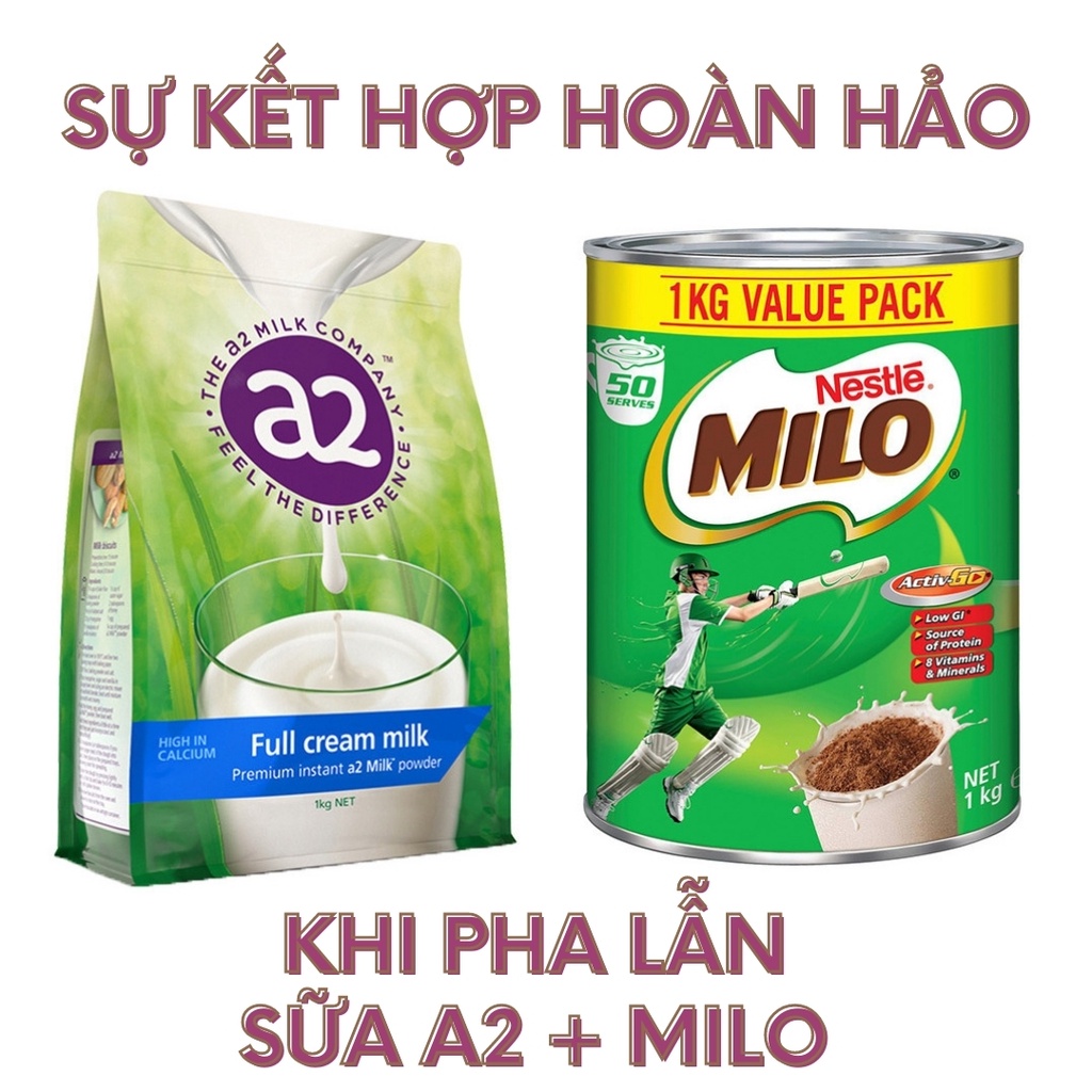 Sữa A2 Úc Nguyên Kem/Tách Kem (Date Mới 2023) 1kg Chính Hãng Giá Tốt