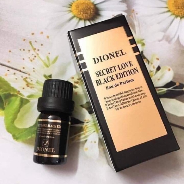 Nước hoa vùng kín Dionel secret love Black Edition 5ml, Nước hoa bím Hàn Quốc hương thơm quyến rũ