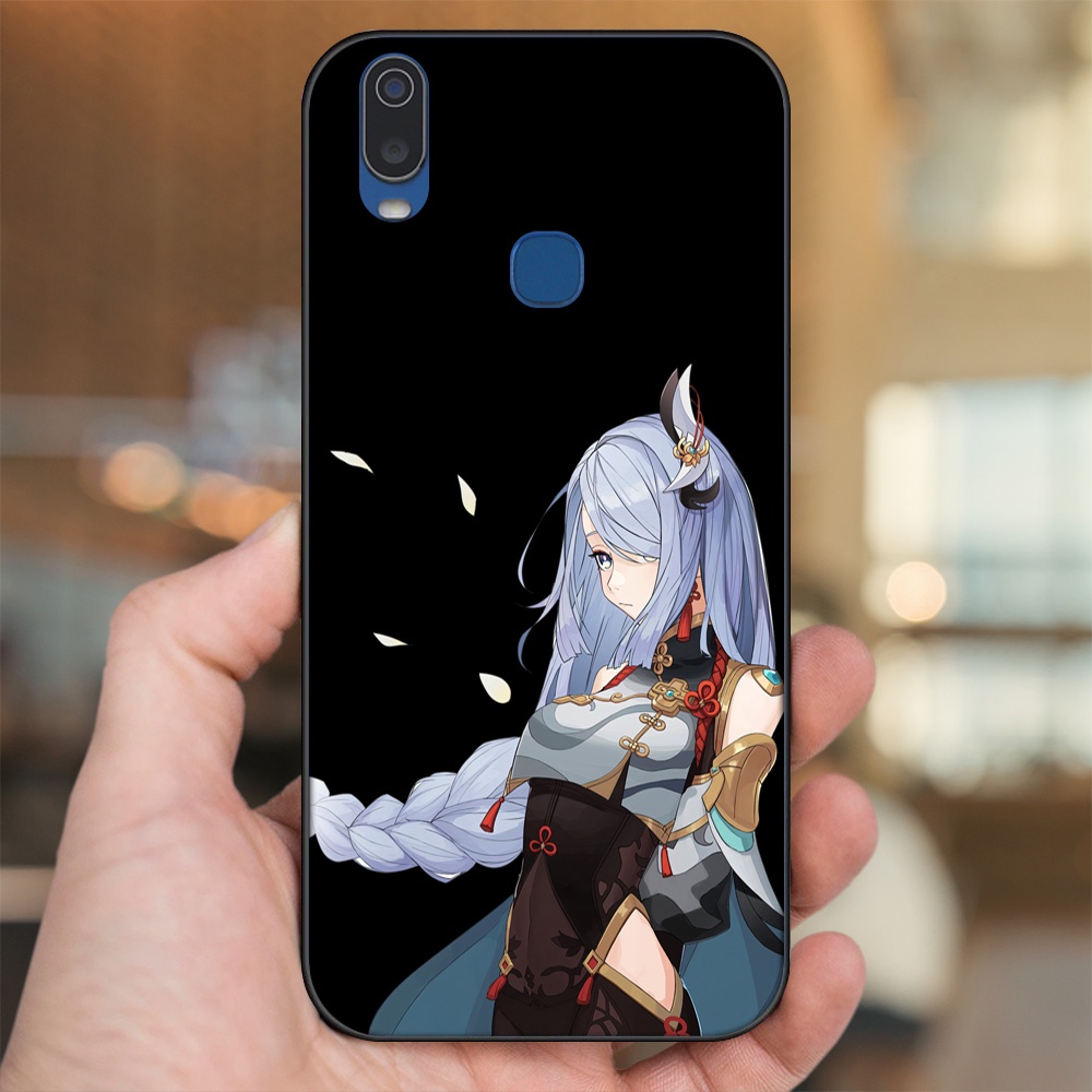 Ốp lưng Vivo Y11 viền đen in hình Shenhe Genshin Impact