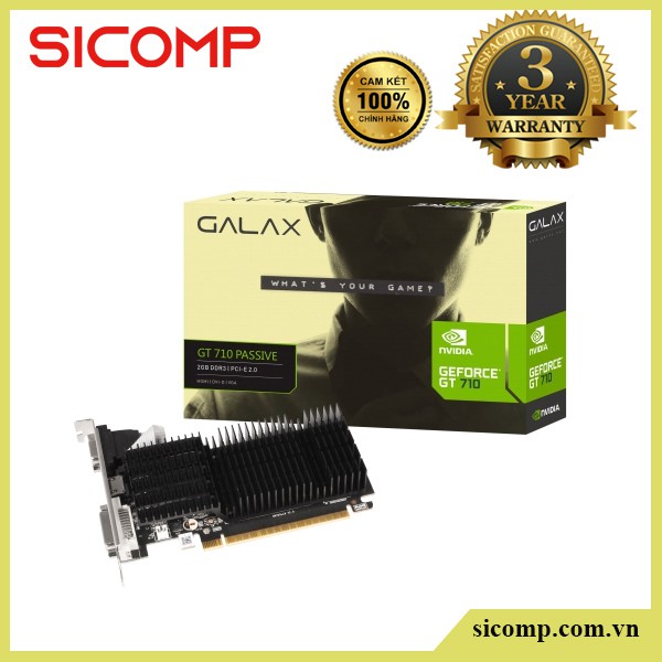 VGA Galax GeForce GT 710 GDDR3 2GB, new, bảo hành chính hãng 36th