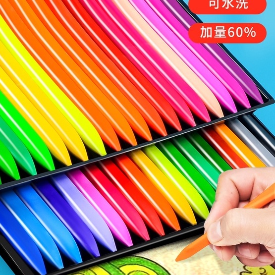 Bộ màu hữu cơ 24 cây 24 màu an toàn cho bé yêu tập vẽ