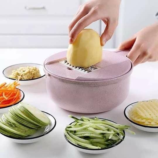Bộ nạo củ quả 9 món / bộ nạo lúa mạch ( giao màu ngẫu nhiên )