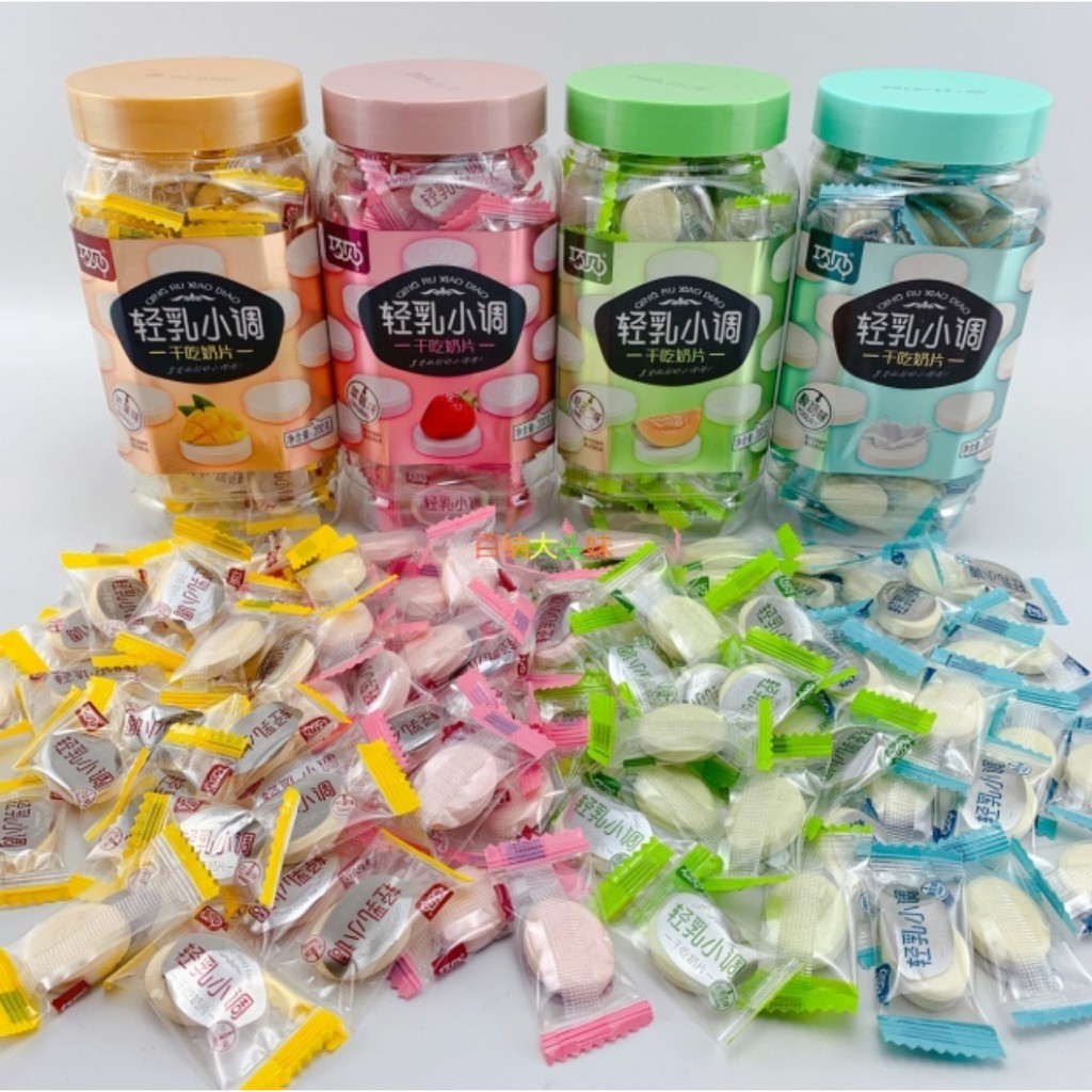 KẸO SỮA TRÁI CÂY VIÊN NÉN 200g