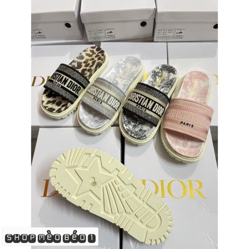 Dép cd quai ngang bản to đế loang fullbox