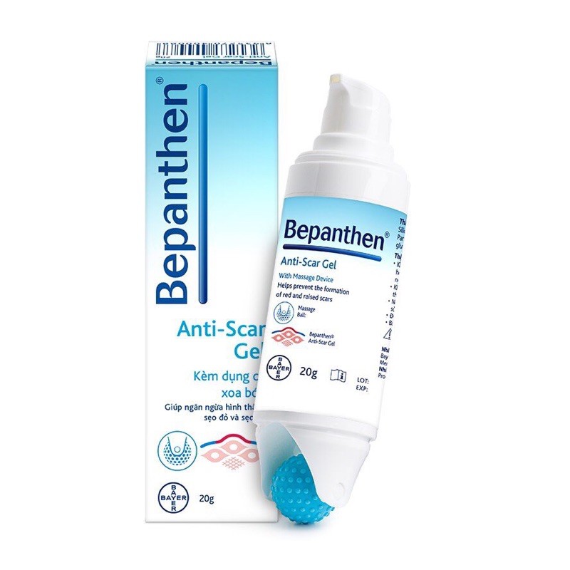 Bepanthen Anti Scar Gel (BAYER) giúp chăm sóc và ngăn hình thành sẹo đỏ và sẹo lồi (Nhập khẩu Đức)