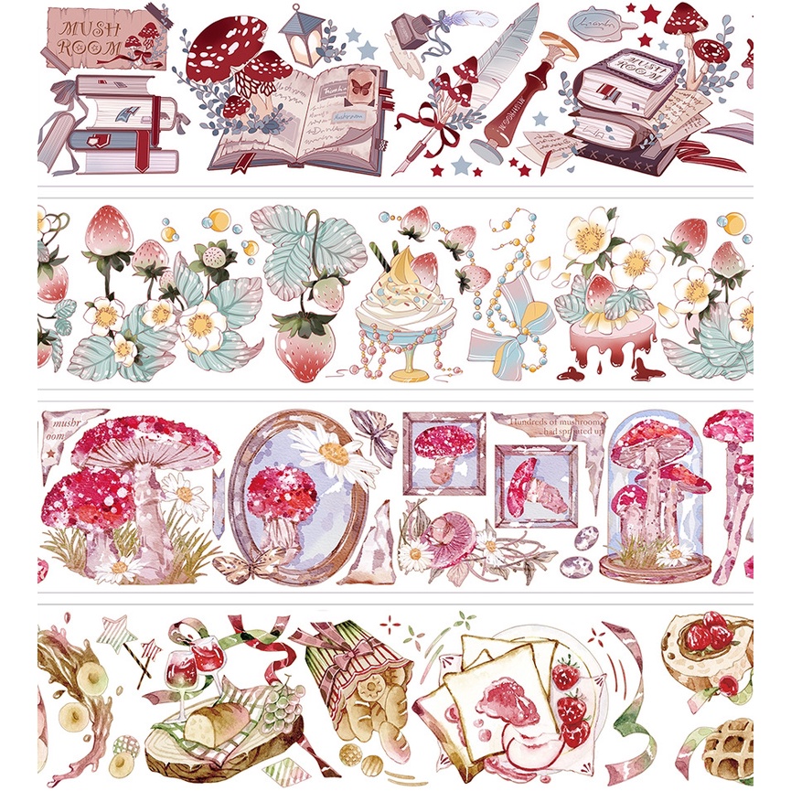 Đoạn chiết hình dán washi tape các mẫu đồng giá dạng pet và giấy 3