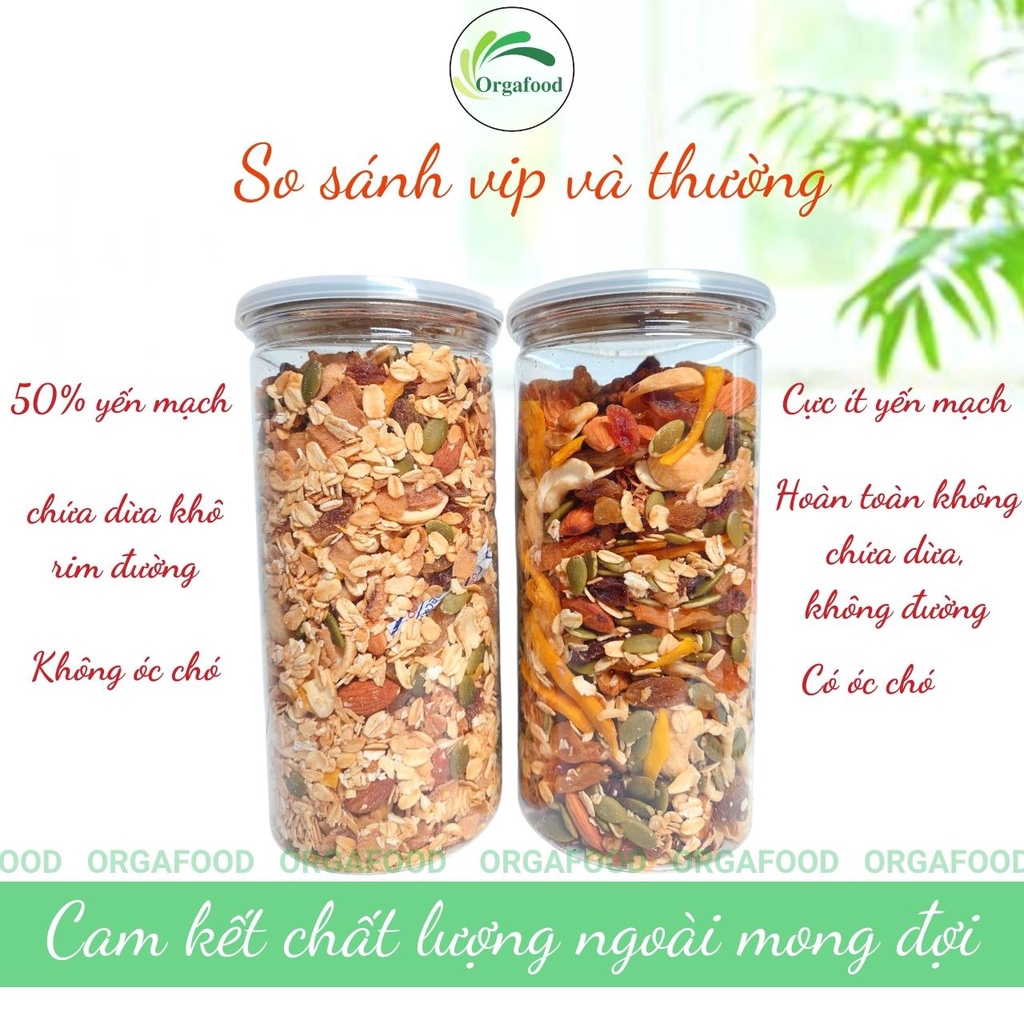 Hạt dinh dưỡng mix giảm cân 5 loại hạt orgafood các loại hạt mix nuts ngũ cốc cho bà bầu