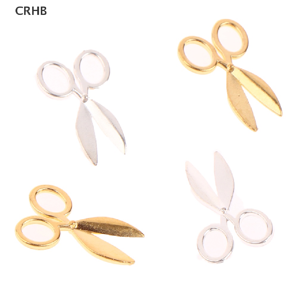 Set 2 Kéo Kim Loại Mini Tỉ Lệ 1: 12 Trang Trí Nhà Búp Bê Mới