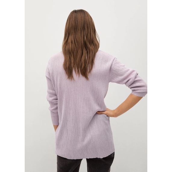 Cardigan len tím Mango size M newtag chính hãng