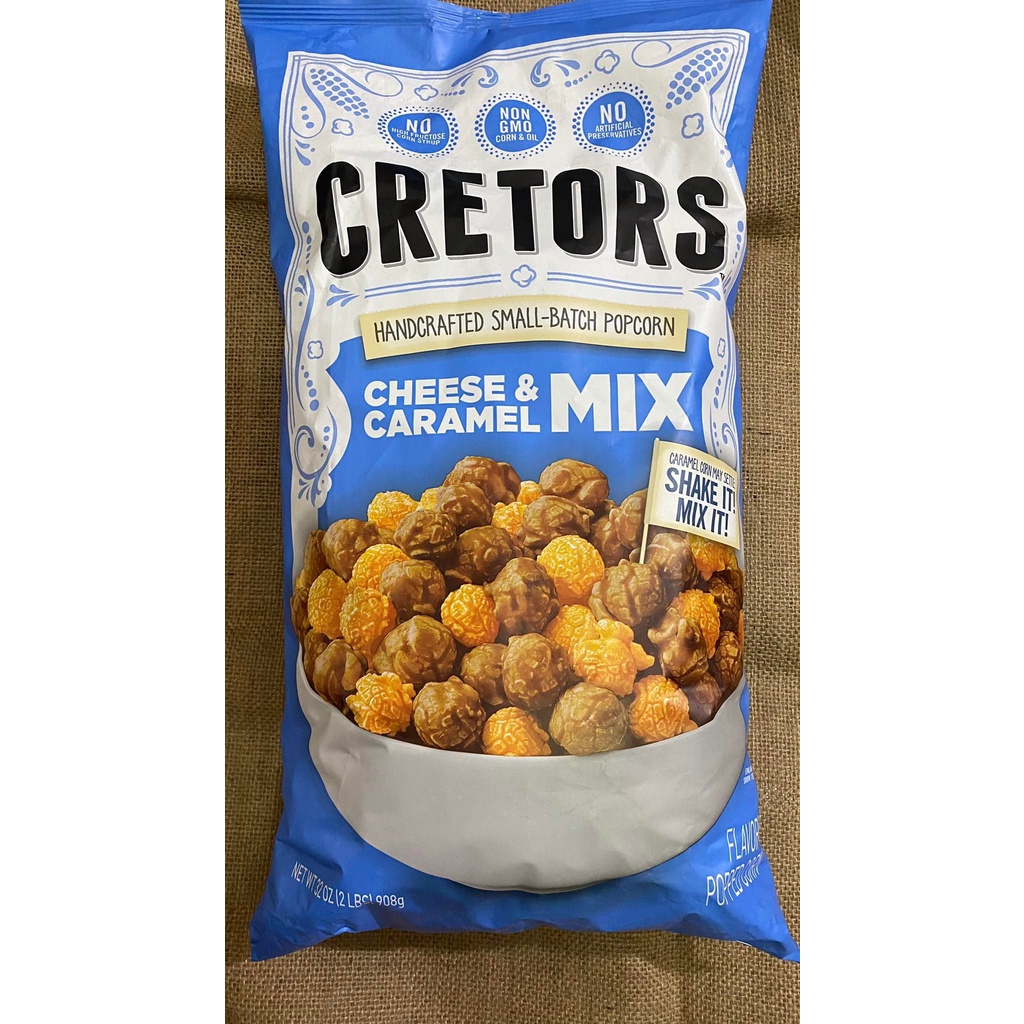 Bắp Cretors Cheese & Caramel mix 2 vị 908g