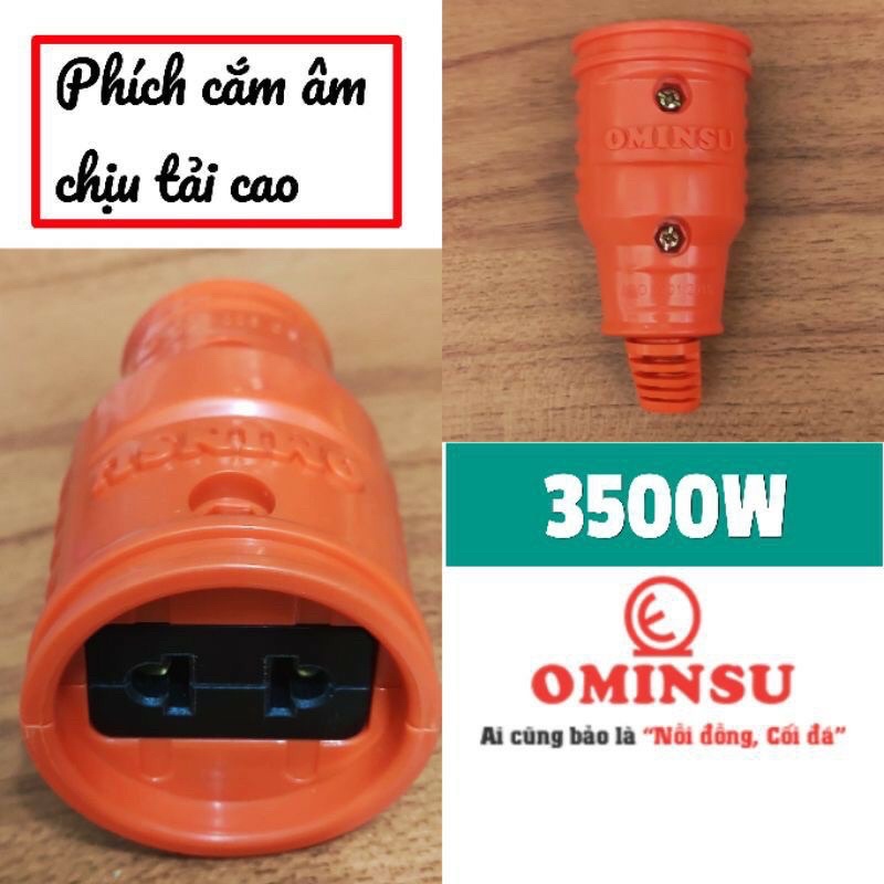 Phích cắm công nghiệp phích điện âm dương siêu chịu tải Ominsu