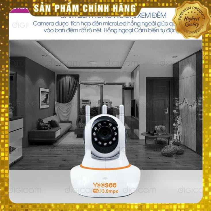 [FREESHIP - Giá Tại Xưởng] Camera IP YooSee 3.0mpx - Ultra HD 2K Siêu nét - Kèm thẻ nhớ 32gb | BigBuy360 - bigbuy360.vn