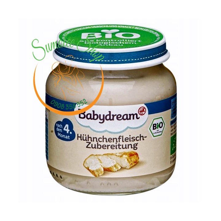 HỦ ĂN DẶM HỮU CƠ BABYDREAM MINI CHO BÉ 5M