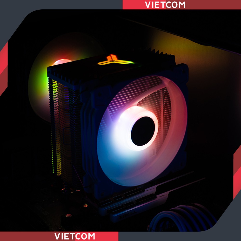 Quạt Tản Nhiệt CPU Jonsbo CR1000 White Led RGB Auto - Tặng kèm keo tản nhiệt