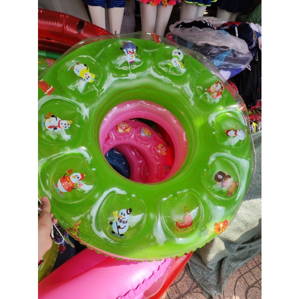 Phao Tròn Tập Bơi 2Lớp 60-70-80-90cm Nhiều Màu