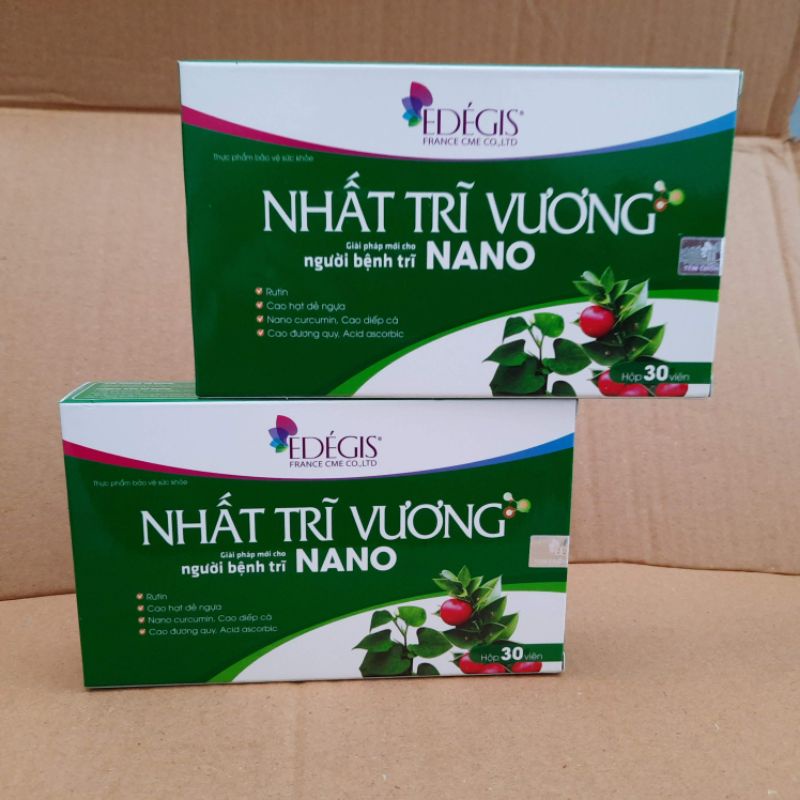 Viên uống NHẤT TRĨ VƯƠNG Nano  - Giải pháp mới hỗ trợ cho người bệnh trĩ và táo bón - Hộp 30 viên