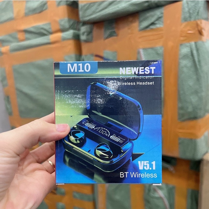 M10 Pro - Tai Nghe Bluetooth M10 Không Dây Phiên Bản Nâng Cấp Pin Trâu / Nút Cảm Ứng / Tự Động Kết Nối