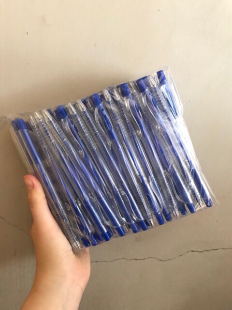 Combo 10 bút bi xanh