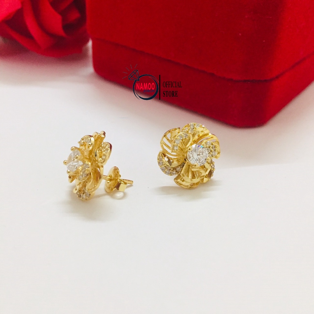 Khuyên Tai Hoa Mai T527 Cho Nữ Namoo Jewelry