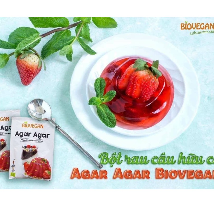 Bột Agar / ORGANIC / Bột Rau Câu Hữu Cơ Agar-Agar Biovegan 30g