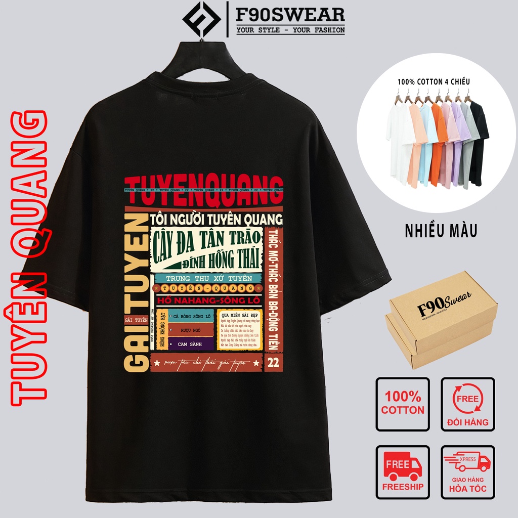 Áo thun tay lỡ nam nữ, áo phông unisex form rộng chất COTTON mát mịn thấm hút mồ hôi in theo tỉnh ĐÔNG BẮC BỘ | BigBuy360 - bigbuy360.vn