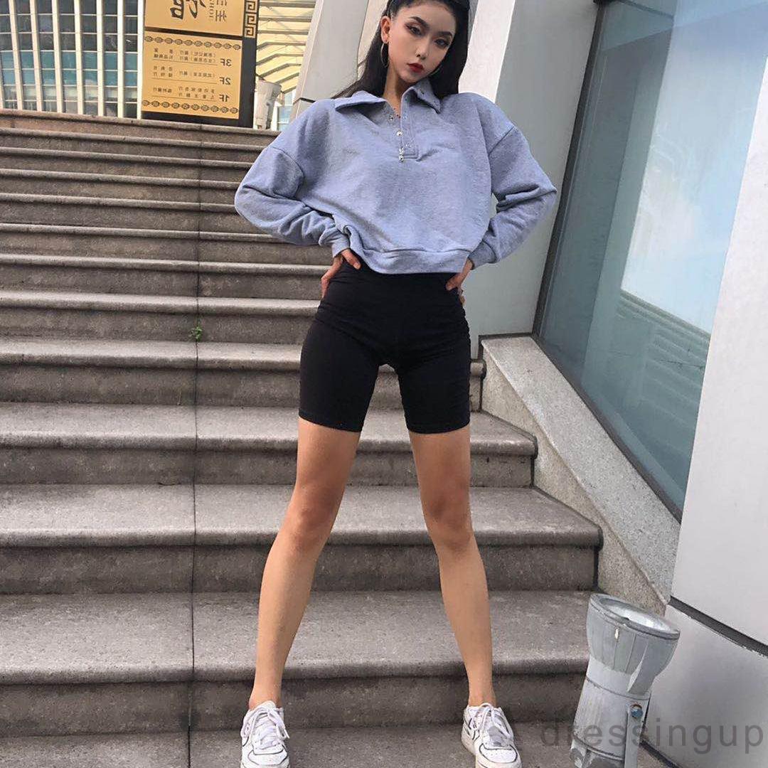 Quần legging màu trơn năng động thích hợp để tập thể thao cho nữ | BigBuy360 - bigbuy360.vn