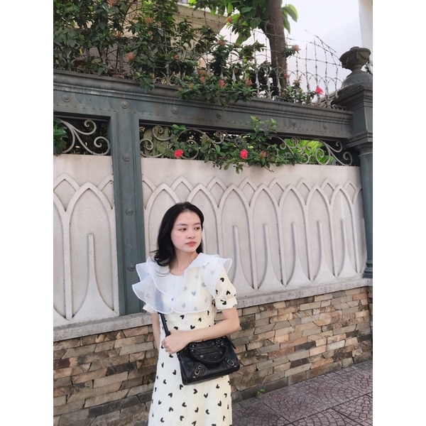 Đầm dài cổ tơ bồng bềnh