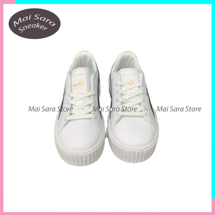 Giày puma trắng sọc đen, giày thể thao tăng chiều cao  mới full phụ kiện hàng cao cấp, full size 36-43 Mai sara | BigBuy360 - bigbuy360.vn