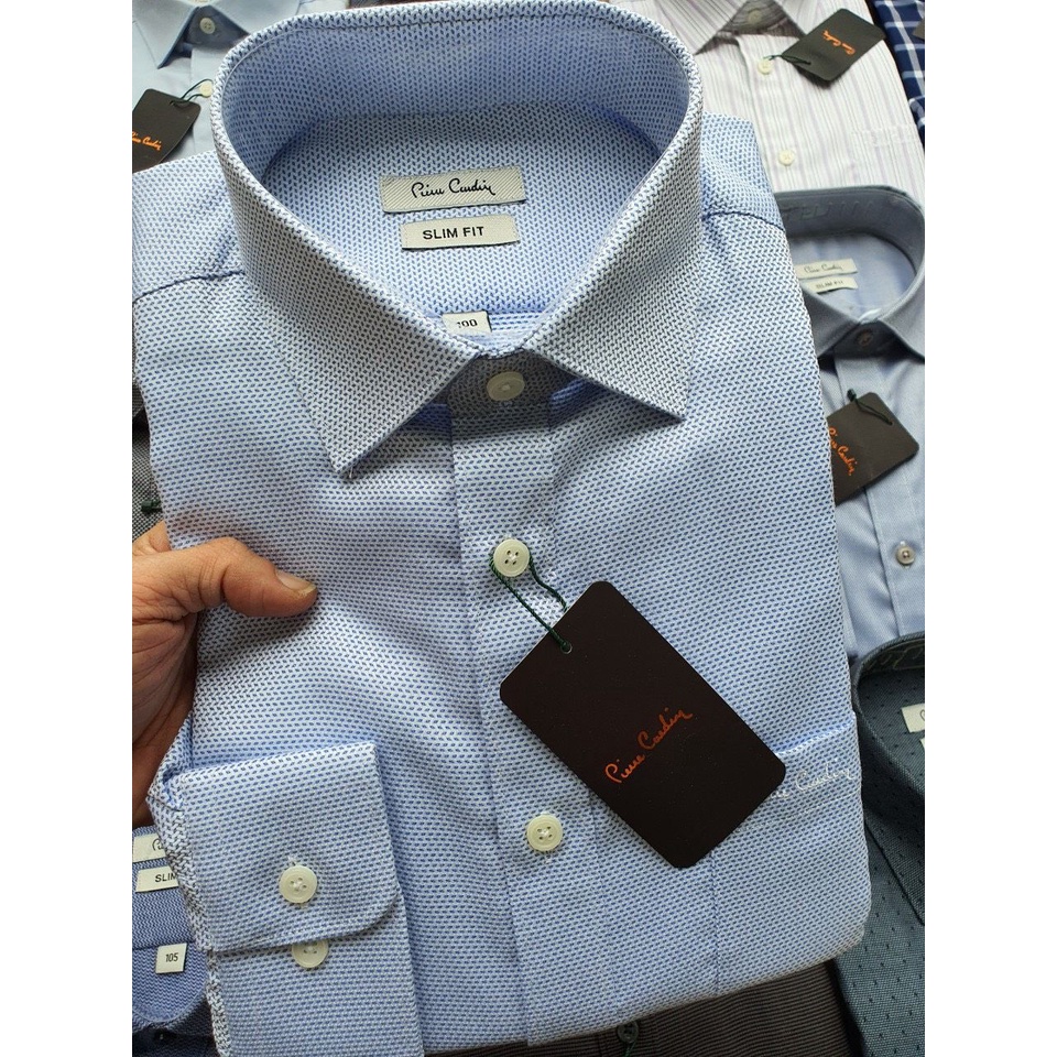 Áo Sơ Mi Nam Dài Tay P.Cardin Chất Liệu Cotton Form Slimfit 6 Nhiều Màu