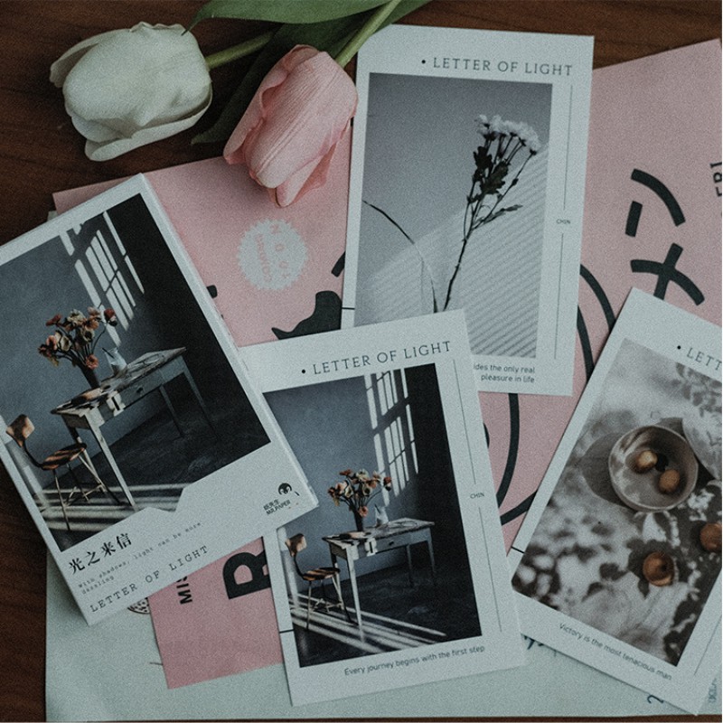 Set postcard phong cách nghệ thuật trang trí bàn học, decor phòng ngủ