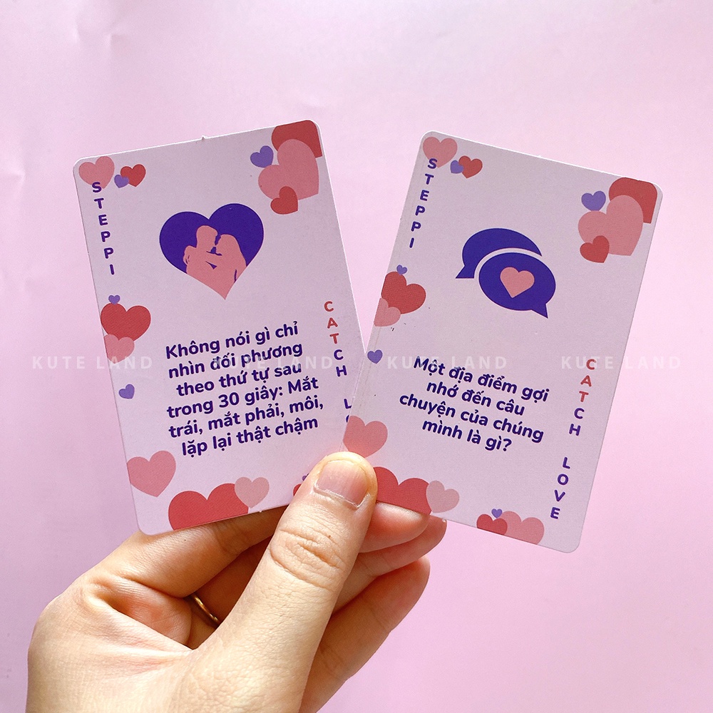 Bộ Bài Catch Your Love Dành Cho Cặp Đôi Hẹn Hò Đi Chơi Drinking Game 60 Lá Giúp Gắn Kết Tình Cảm Đôi Lứa CYLOVE