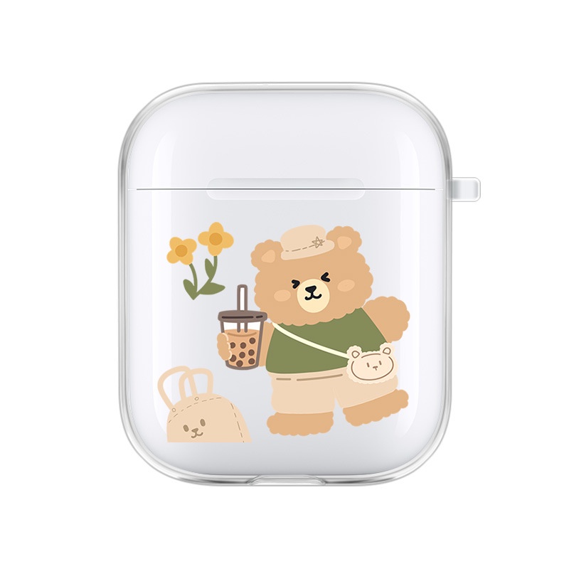 Vỏ Bảo Vệ Hộp Sạc Tai Nghe airpods 1 2 Pro 3rd Generation Pro 1/2 Trong Suốt Chống Sốc Họa Tiết Hoạt Hình Kiểu Nhật Hàn Dễ Thương