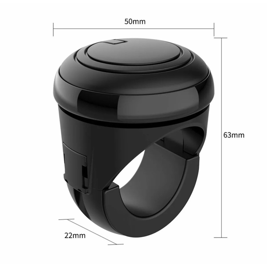 Con quay điều khiển vô lăng xe ô tô 360 độ _ Trợ lực tay lái xe hơi Q09