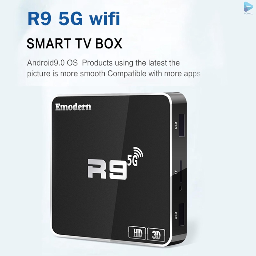 Bộ Tv Box R9 4k Android 9.0 2.4g / 5g Wifi Amlogic S905W Lõi Tứ A53 Tv Box Hỗ Trợ 4k 3d Media Player Hỗ Trợ Hd / Av / / / Bàn Phím