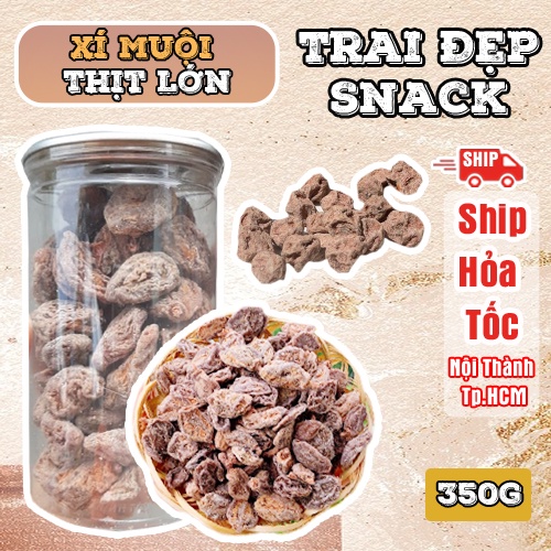 Xí Muội Thịt Lớn Hủ 350G - Trai Đẹp Snack