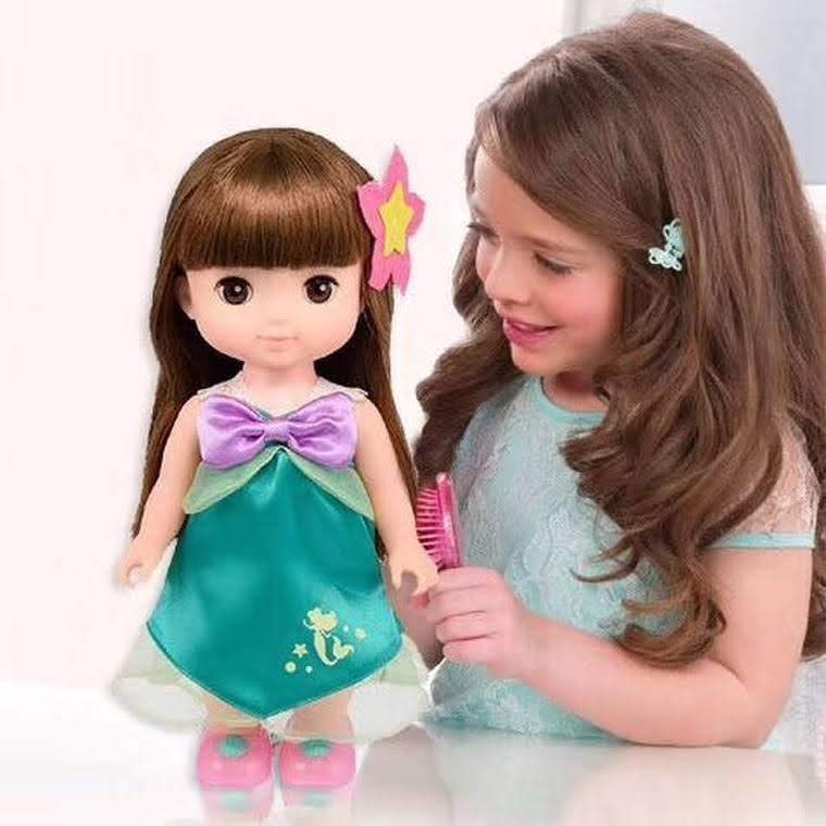 {xã lỗ} Búp Bê Nhật Solan Chan mắt chớp 26 cm _ Disney Doll Japan 12 inch