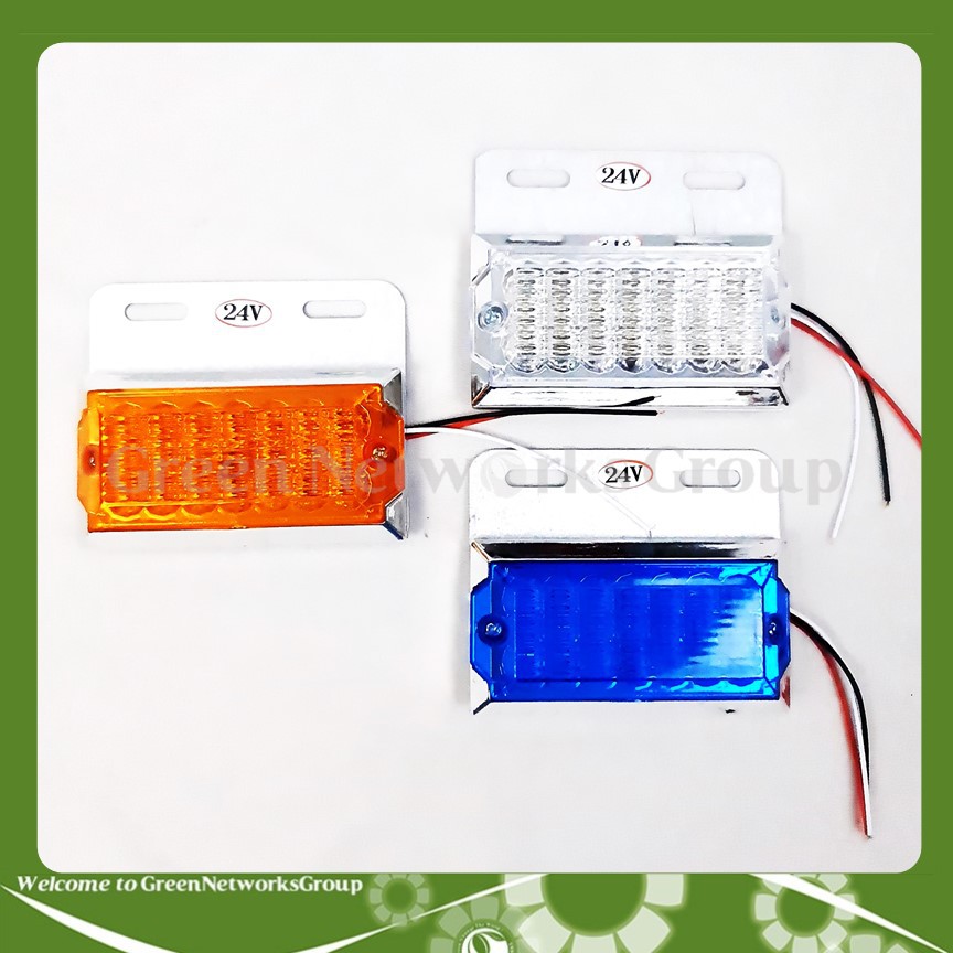 Đèn led ốp sườn hông xe tải và Container 2 chế độ loại công suất 12V - 24V siêu sáng Greennetworks ( 1 đèn )