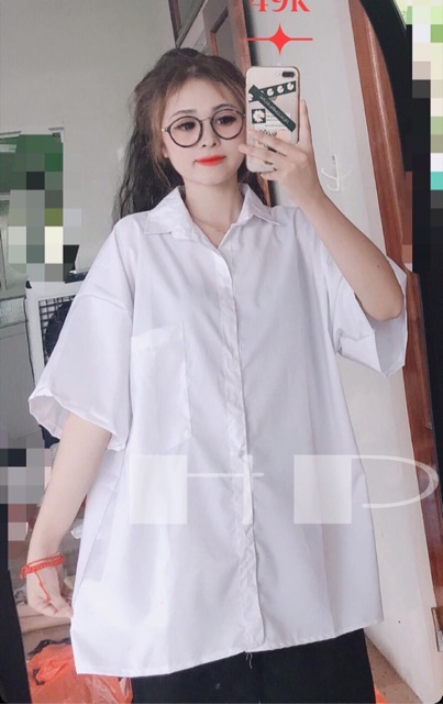 Áo sơ mi tay lỡ