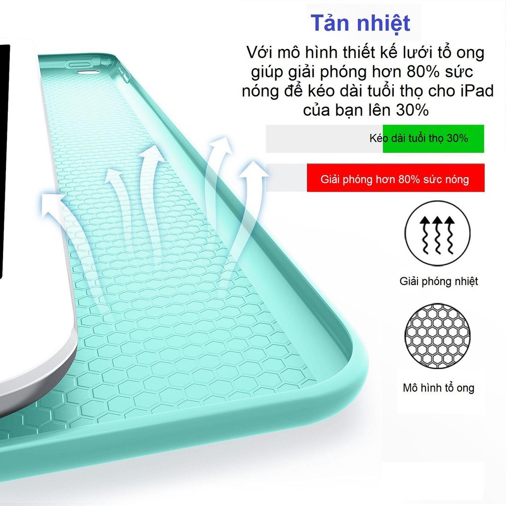 Bao da cao cấp Silicone dẻo dành cho iPad Air 2 - Tự Động Tắt Mở màn hình | BigBuy360 - bigbuy360.vn