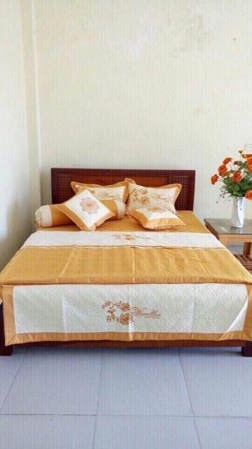 Vỏ chăn satin trần bông có khoá kéo lồng được ruột - Th08
