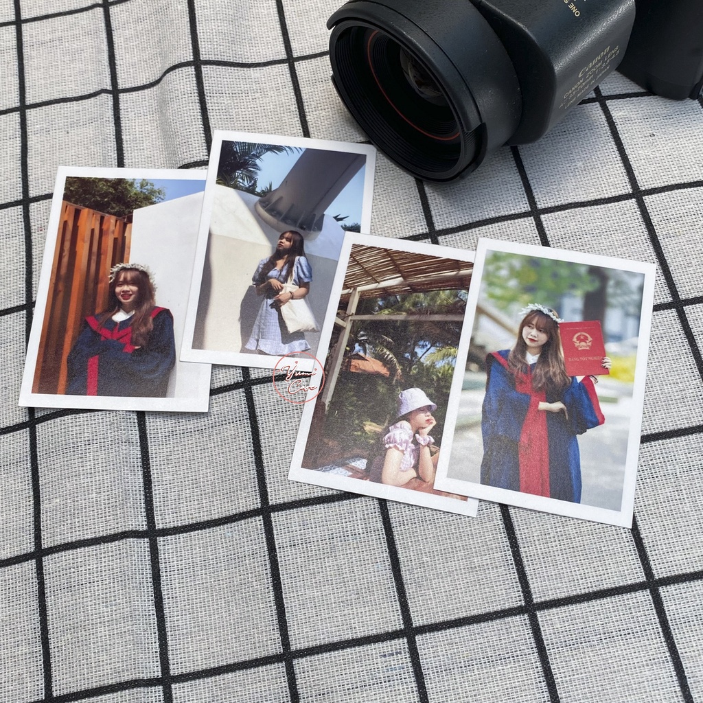 In ảnh polaroid theo yêu cầu combo 4 hình Yumi Case