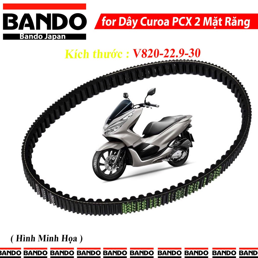 Dây curoa Bando Honda PCX 2018 2019 2 mặt răng FDC