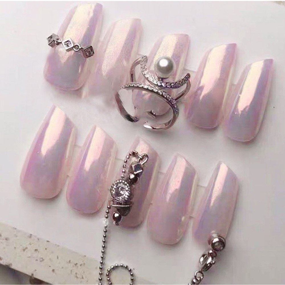 [Hàng mới về] Phụ Kiện Trang Trí Móng Tay Nghệ Thuật Hình Bướm Ánh Kim Loại 3D Sáng Bóng Thời Trang Sang Trọng