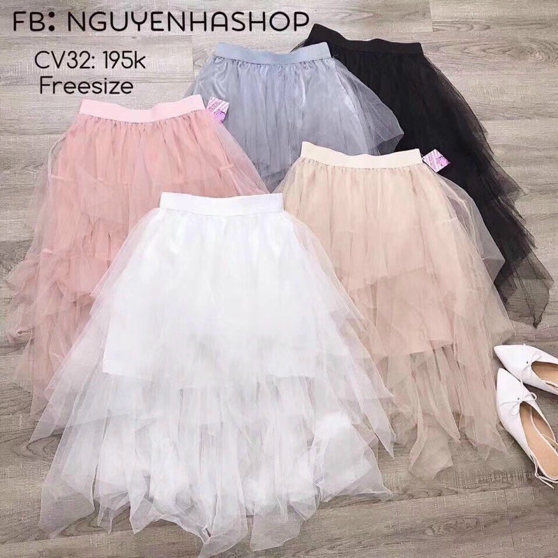 CHÂN VÁY XẾP LY LƯỚI XẾP TẦNG CẠP CHUN | BigBuy360 - bigbuy360.vn